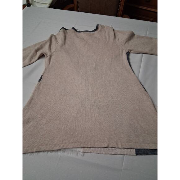 VTG Style & Co Size L Knit Sweater Tunic Dress Long Sleeve Fuzzy Fur Grandma - Picture 9 of 9